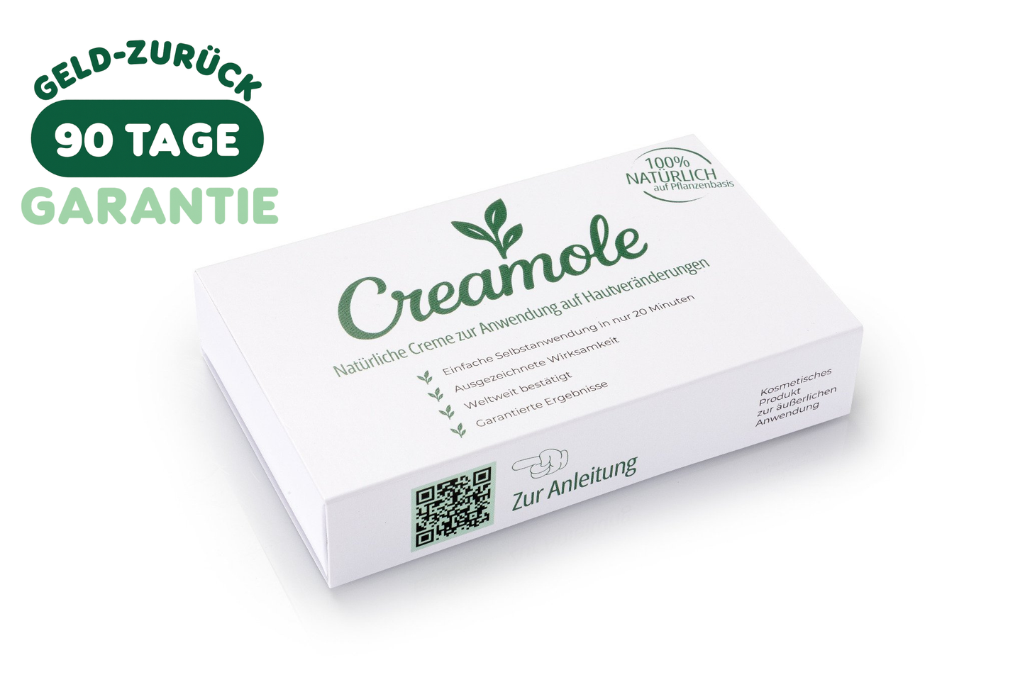 Creamole - Pflanzliche Creme zur Entfernung von Muttermalen, Leberflecken & Warzen